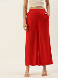 De Moza Ladies Palazzo Red