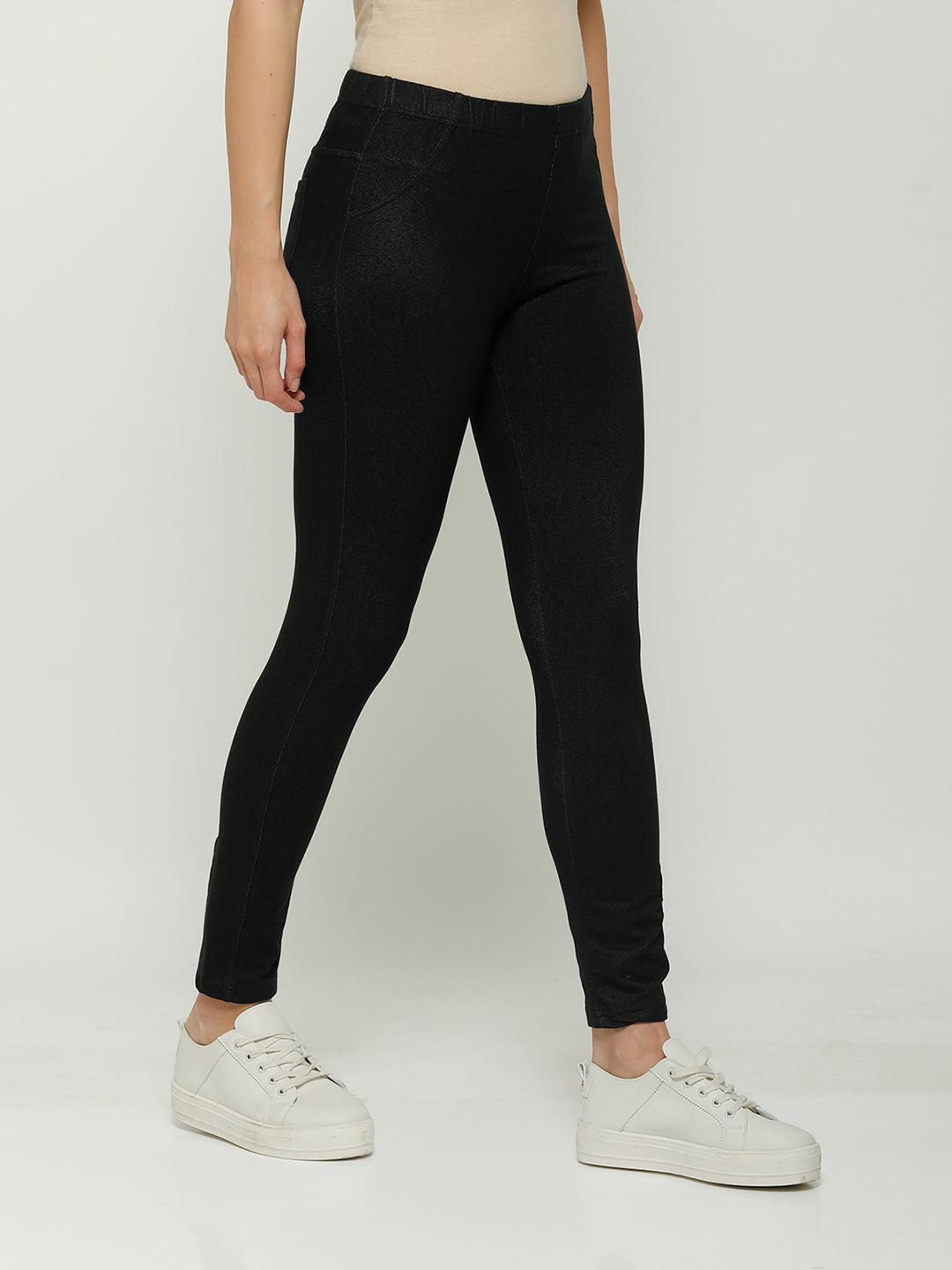 De Moza Women's Jeggings Black