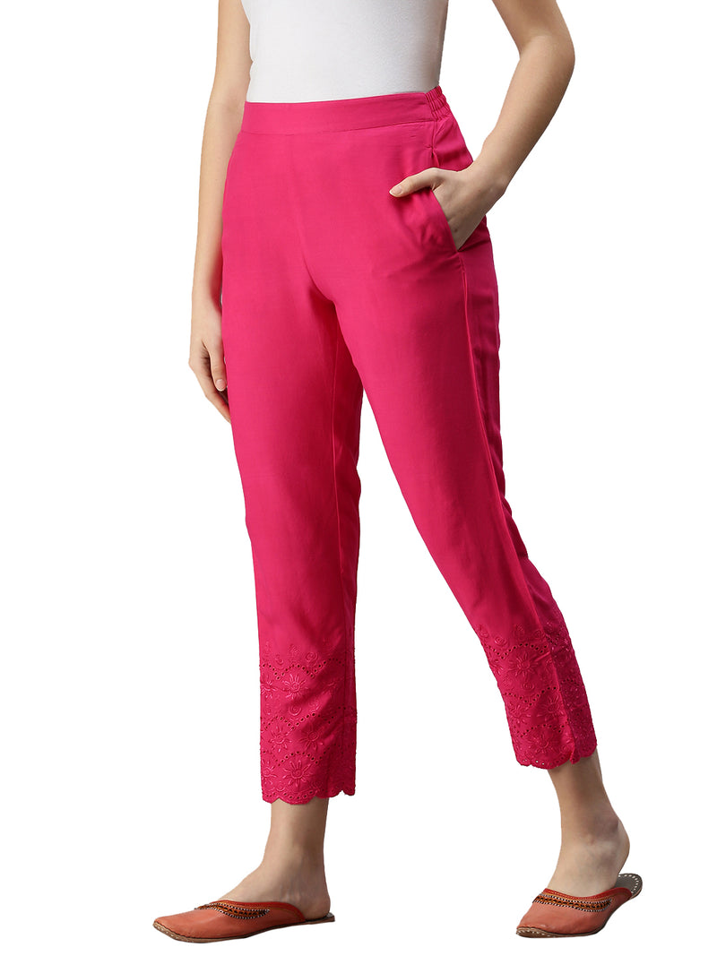 De Moza Women’s Palazzo Fuchsia