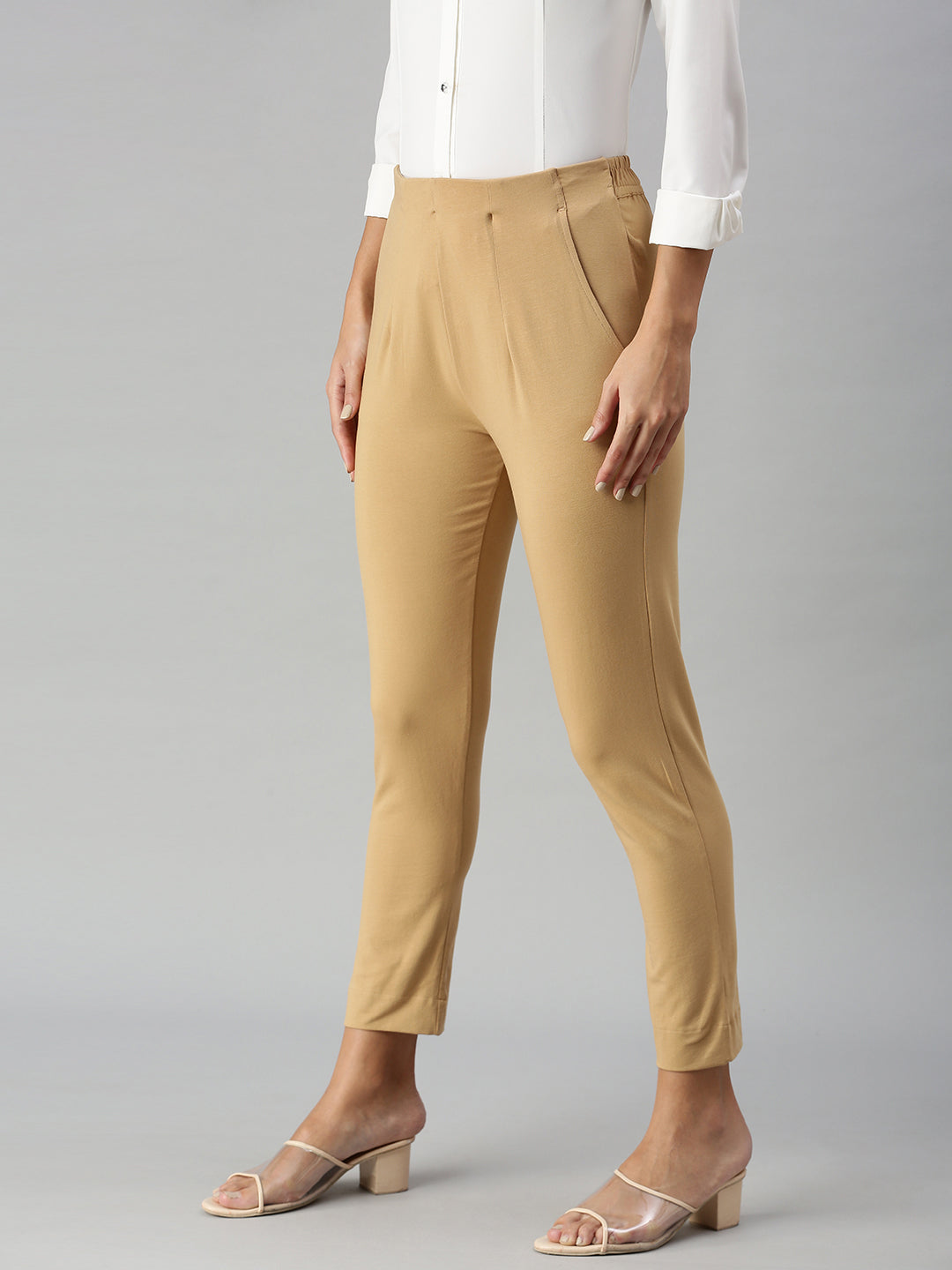 De Moza Women's Cigarette Pant Skin