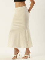 De Moza Women’s Saree Shapewear Off White