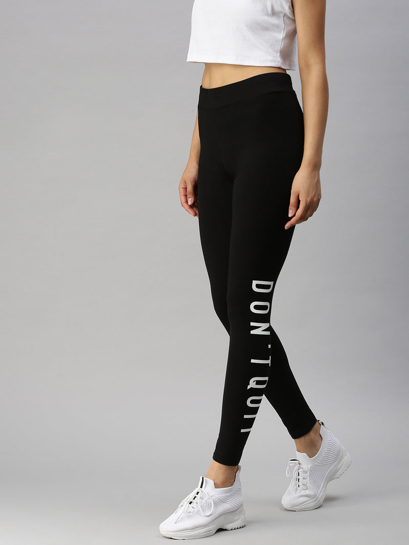 De Moza Ladies Active Wear Leggings Black