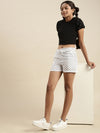 Kids - Girls Printed Shorts White
