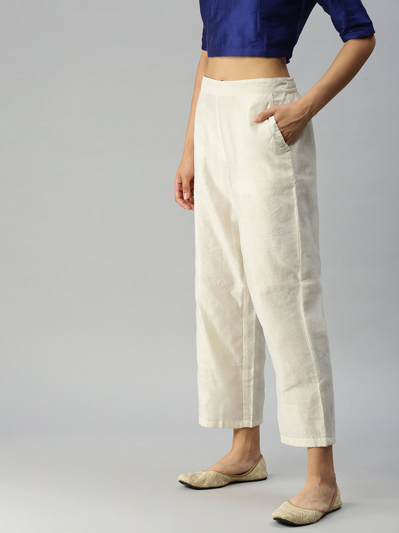 De Moza Ladies Palazzo Offwhite