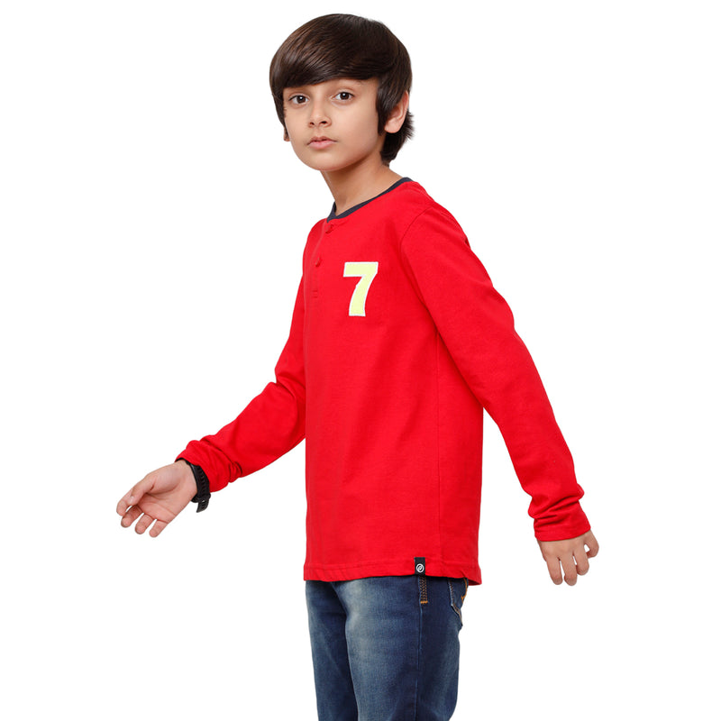 Pack of 2 Pipin Boys T-shirt Dark Navy Blue & Raising Red