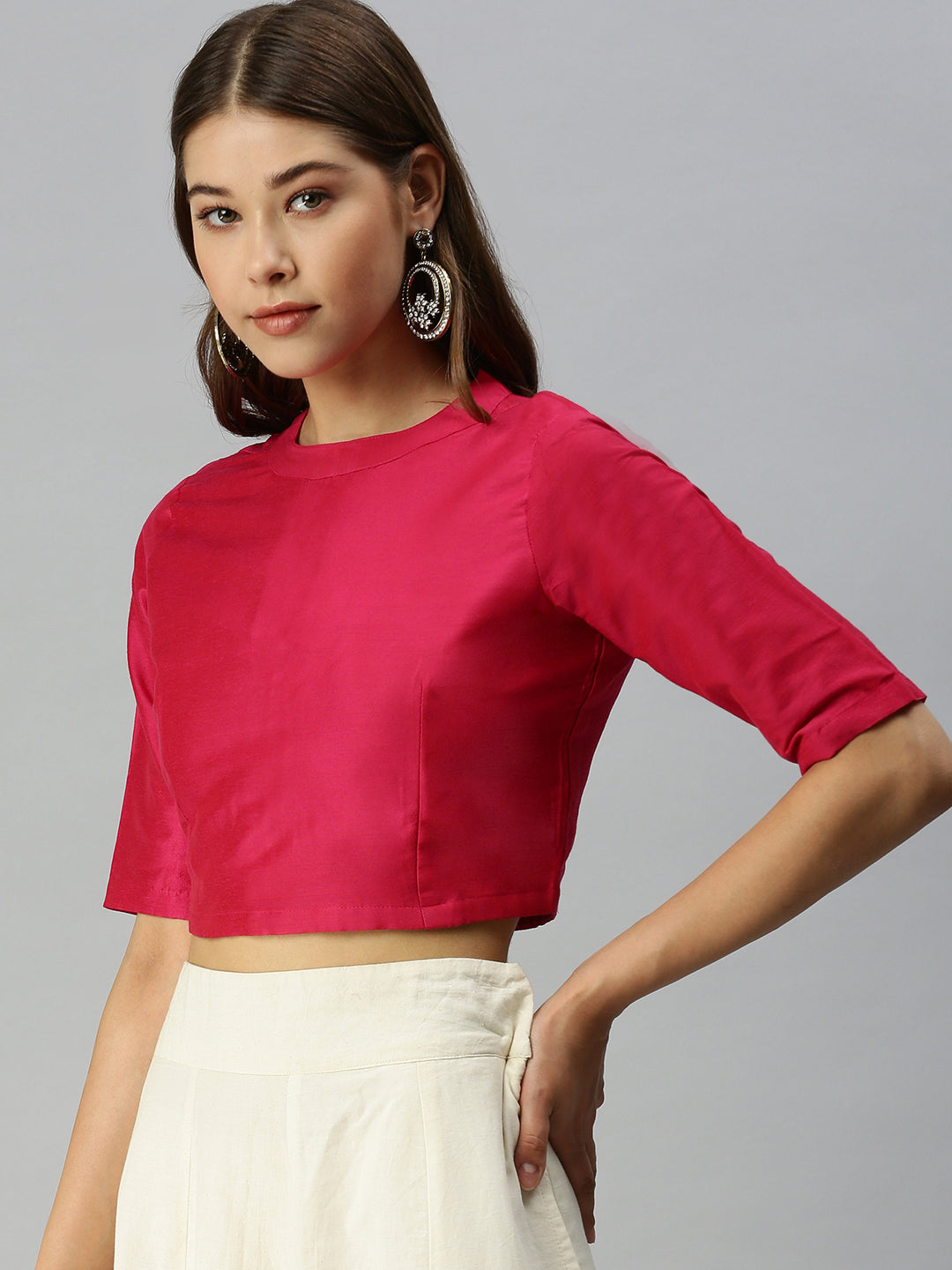 De Moza Women's Blouse Fuchsia