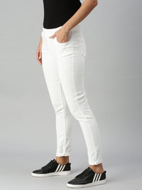 De Moza Women's Jeggings White