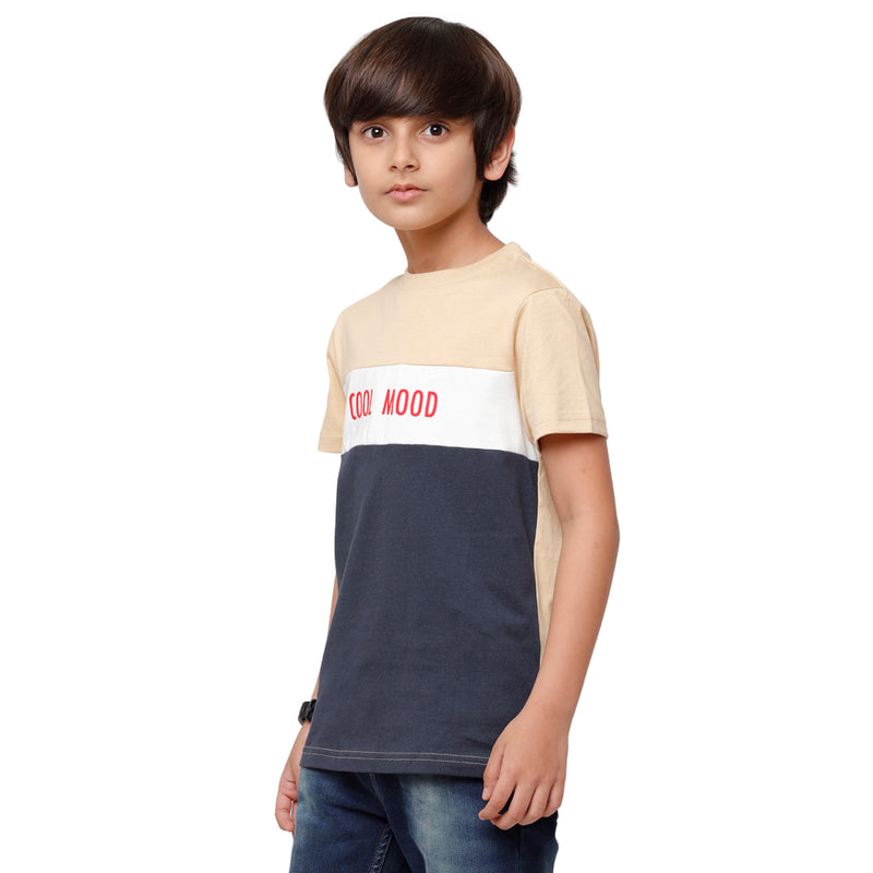 Pack of 2 Pipin Boys T-shirt Offwhite & Almond Sand