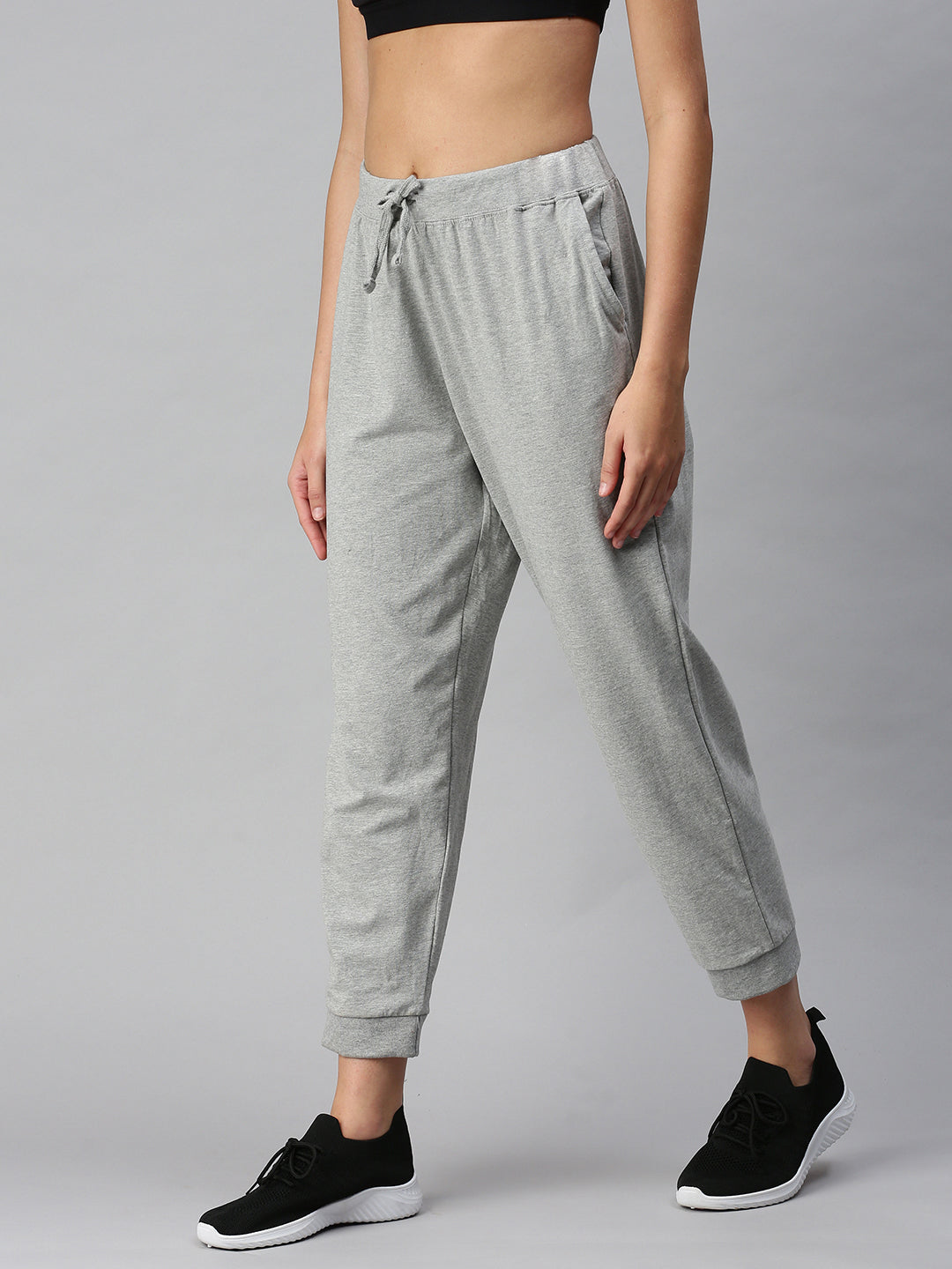 De Moza Ladies Jogger Grey Melange