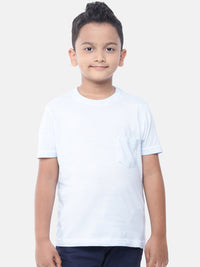 Kids - Boys Half Sleeve T-Shirt Light Sea Blue