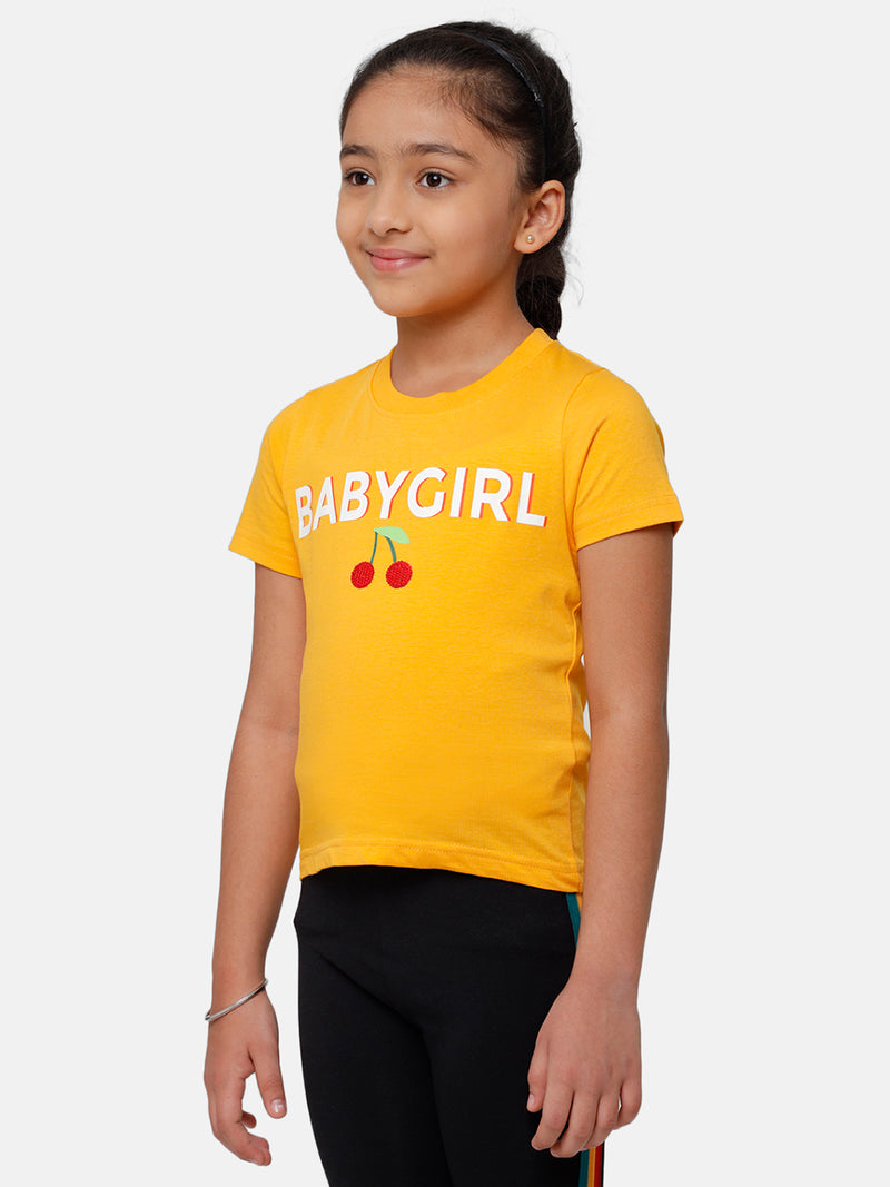 Kids - Girls Printed Top Citrus