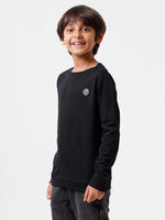 Kids - Boys Printed Sweatshirt Black