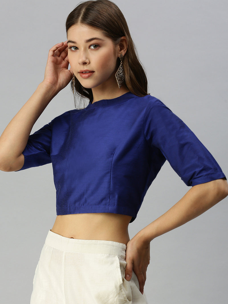 Women's Ethnic Blouse Royal Blue