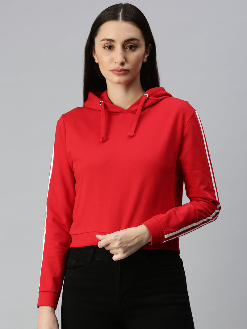 De Moza Ladies Sweatshirt Red