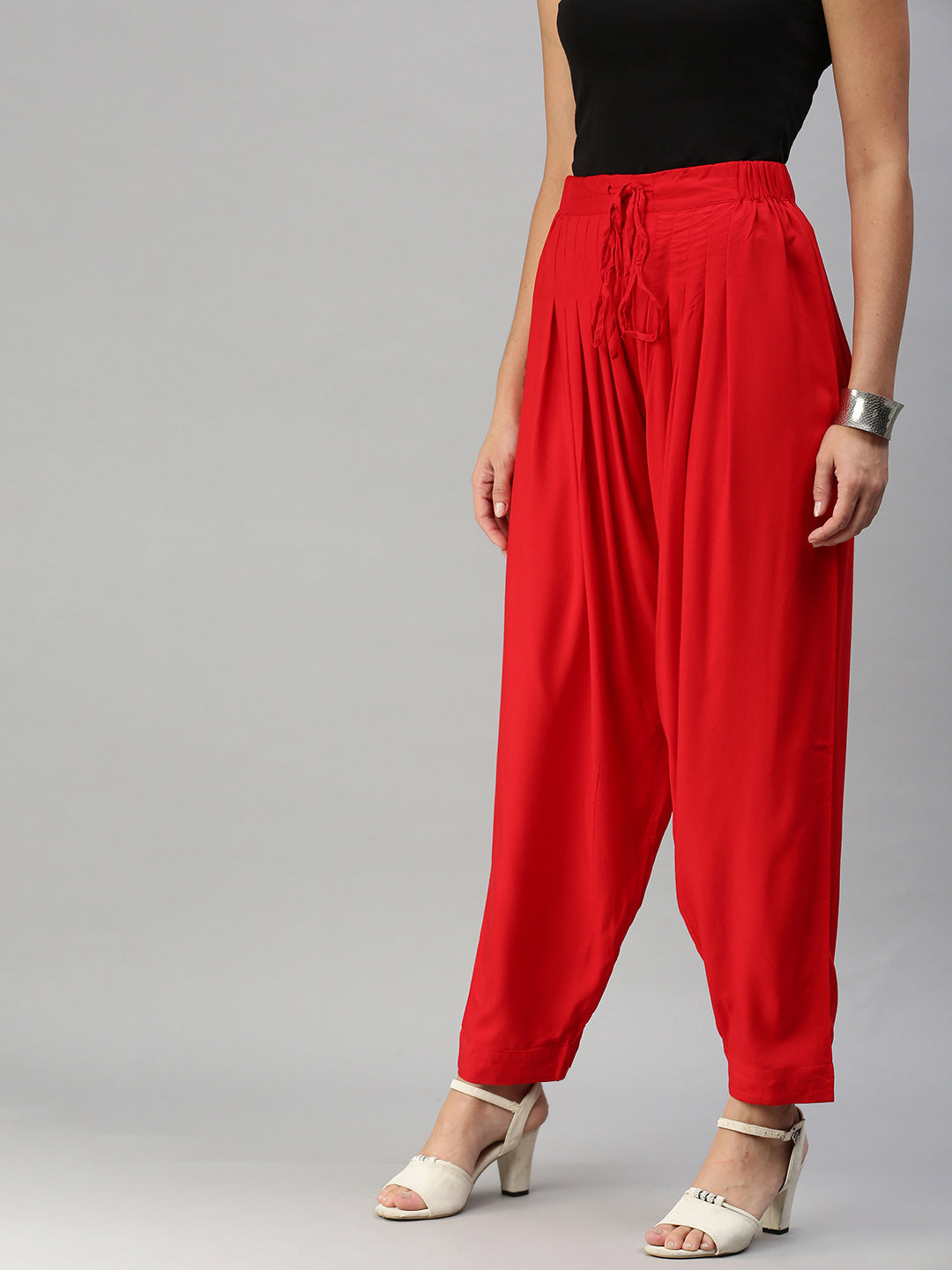 De Moza Women’s Salwar Dhoti Pant Red