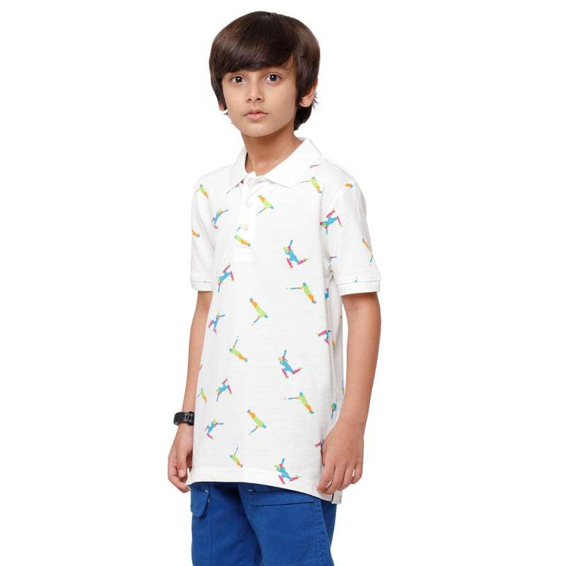 Pack of 2 Pipin Boys T-shirt Offwhite & Navy Blue