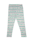 Kids – Girls Printed Ankle Leggings Rani Pink