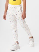 Kids - Girls Printed Jogger Cream