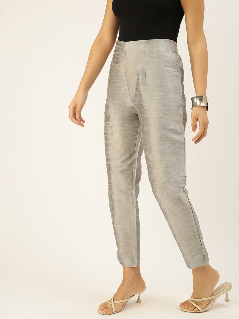 De Moza Women's Cigarette Pant Grey