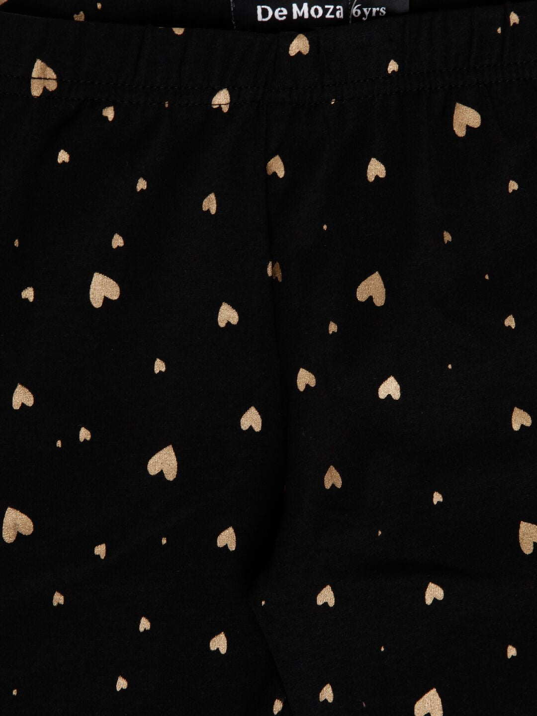 Kids - Girls Printed Leggings Black - De Moza (2006622240831)