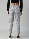 De Moza Ladies Printed Straight Pant OffWhite