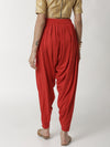 De Moza Women's Patiala Pant Red