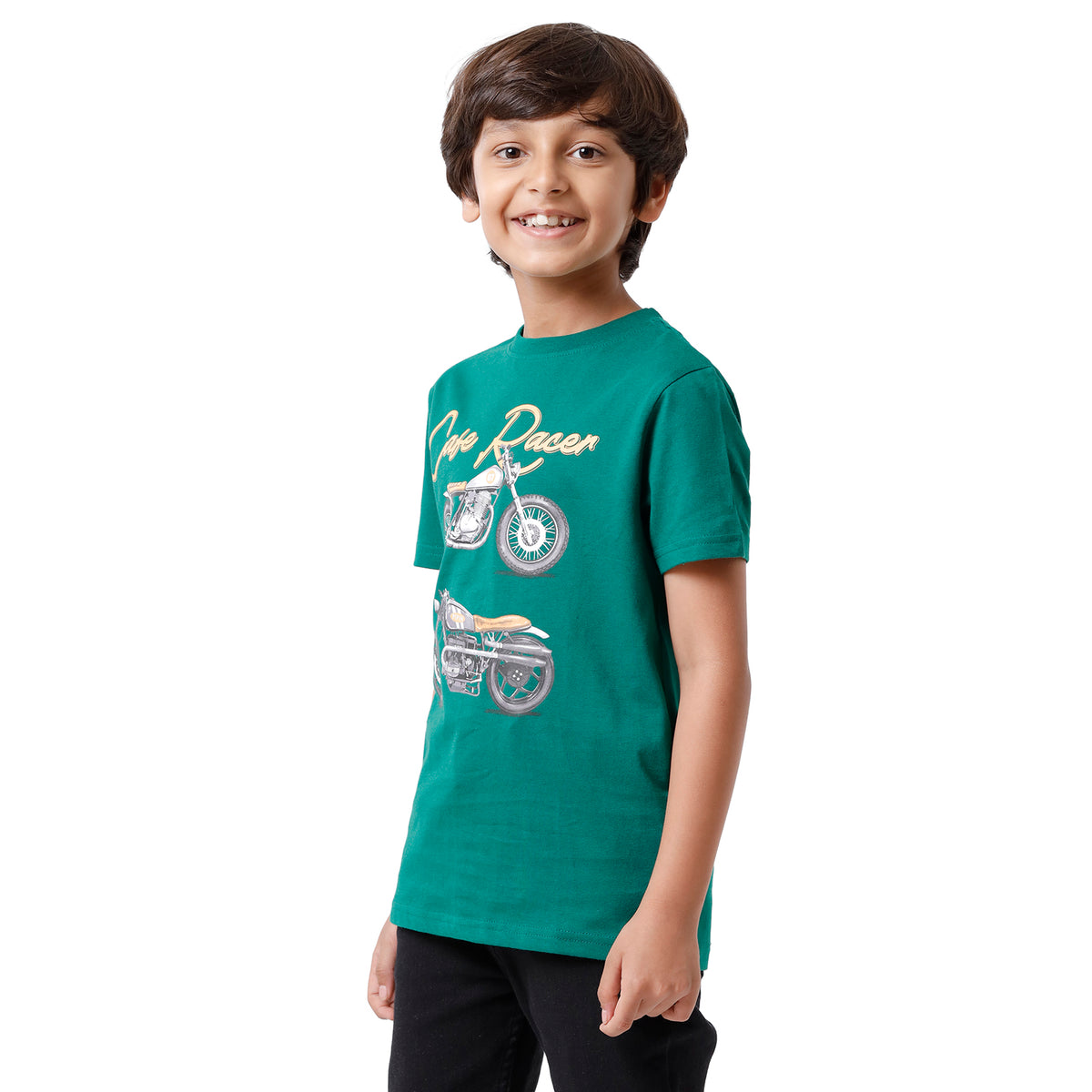 Pack of 2 Pipin Boys T-shirt White & Bottle green