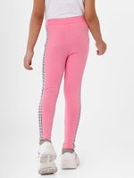 Kids – Girls Printed Ankle Leggings Light Pink