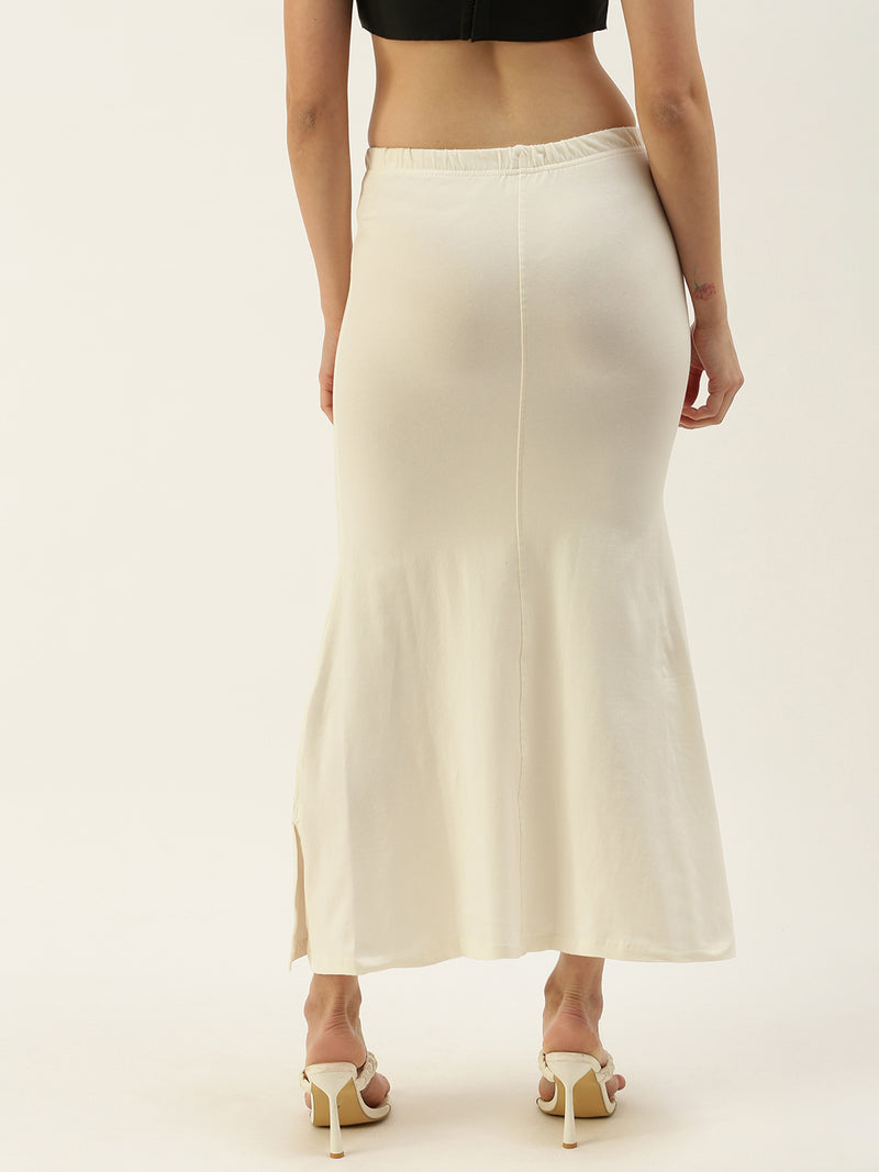 De Moza Women’s Saree Shapewear Off White