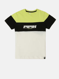 PIPIN Boys Printed T-shirt Lemon Green