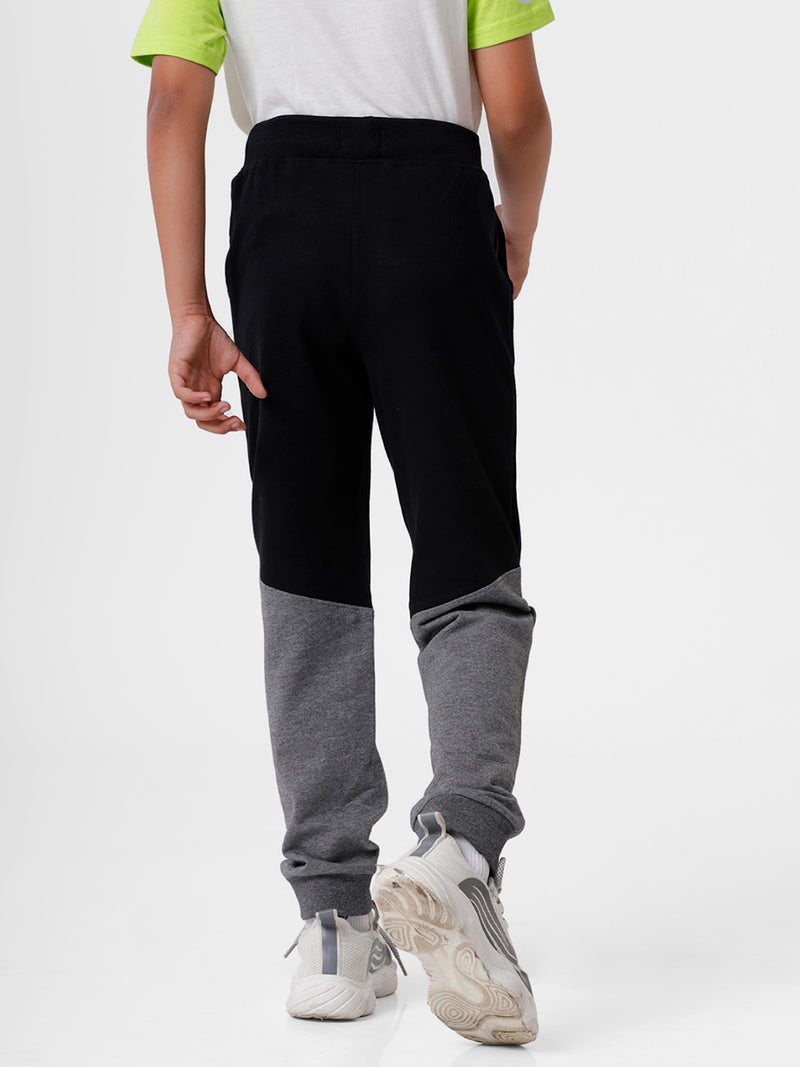 Kids - Boys Printed Jogger Black