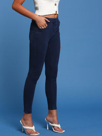 De Moza Women's Jeggings Dark Navy Blue