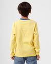Kids - Boys Printed Full Sleeve T-Shirt Yellow Tail