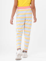 Kids – Girls Printed Straight Pant Pink
