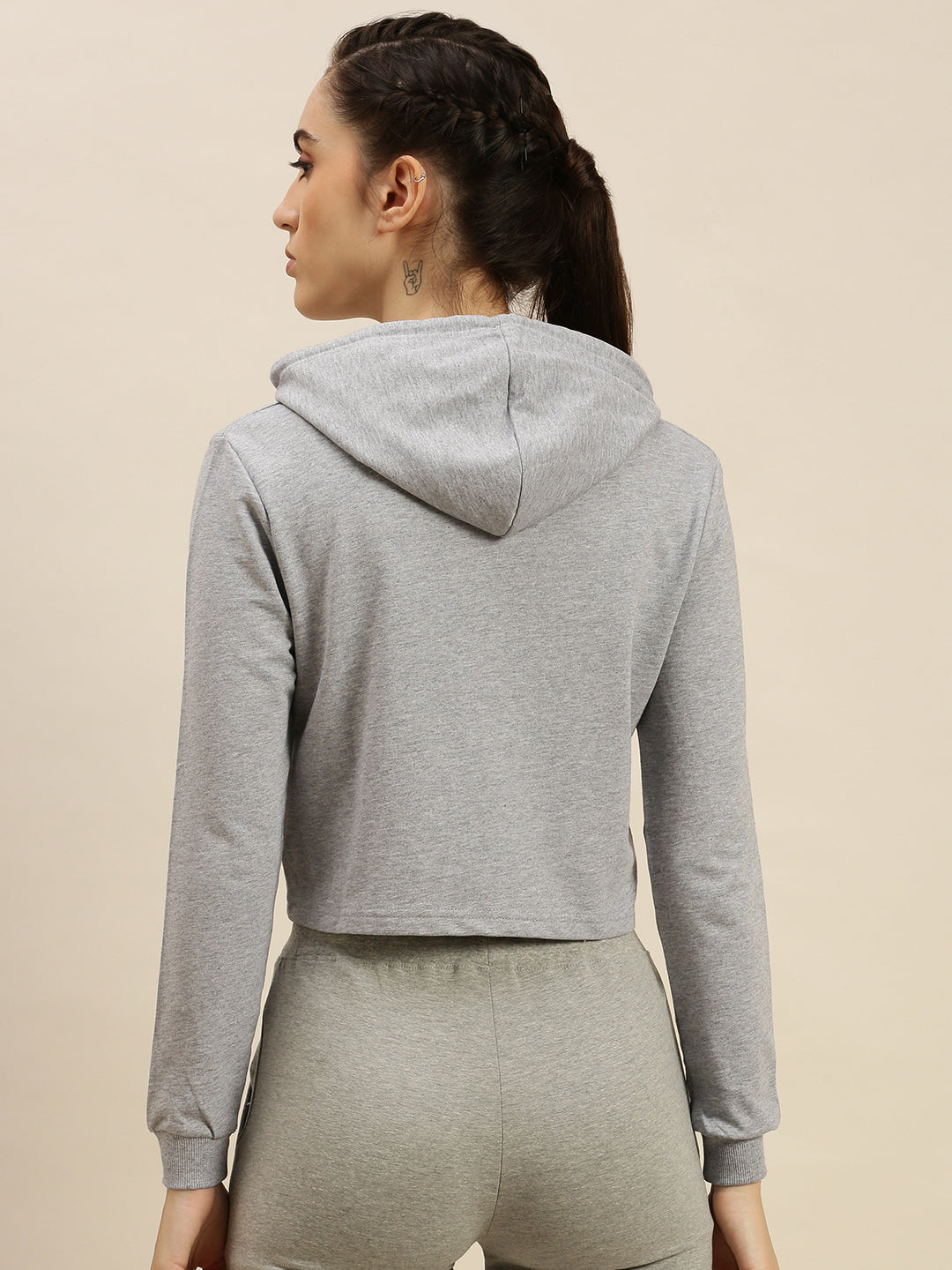 De Moza Ladies Sweatshirt Grey Melange