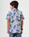 Kids – Boys Printed Shirt Mint White