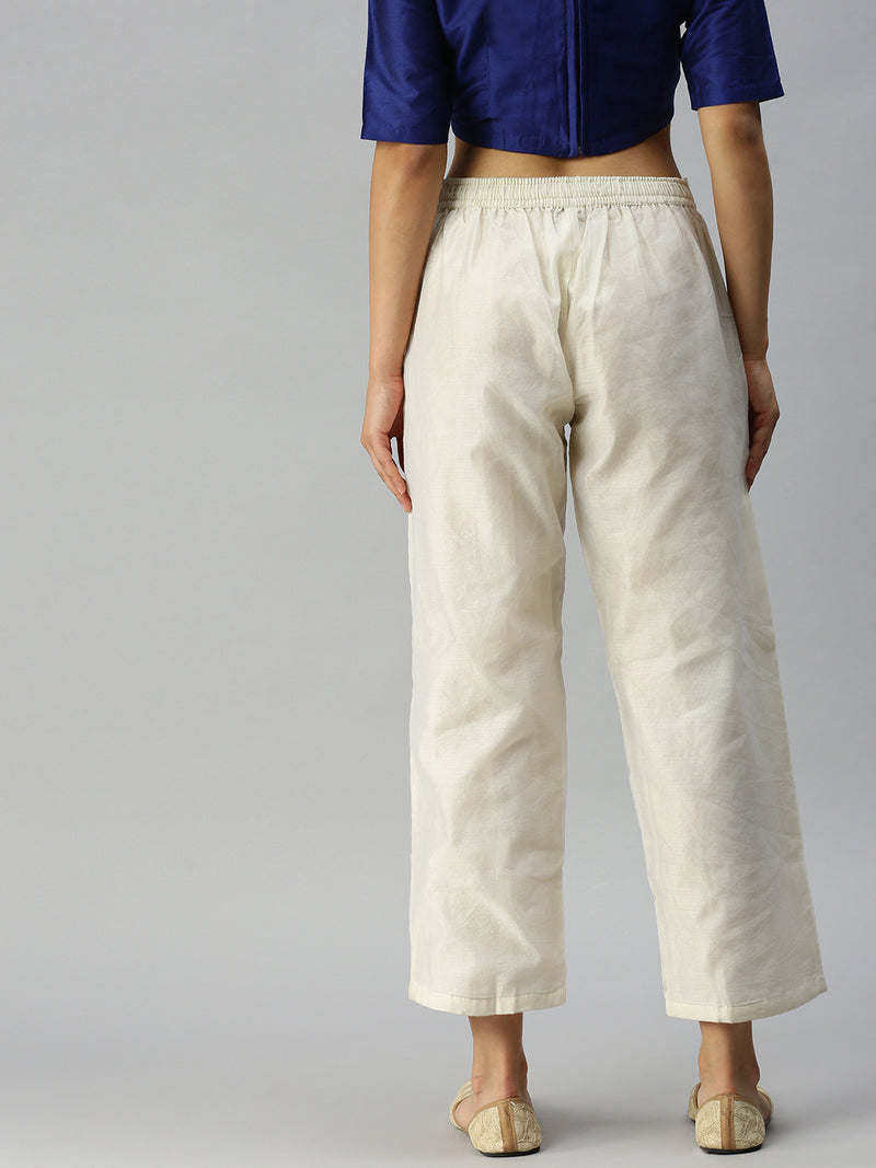 De Moza Ladies Palazzo Offwhite