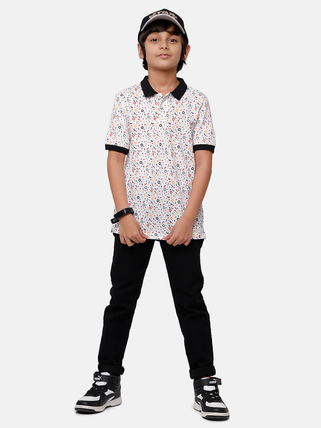 Pack of 2 Pipin Boys T-shirt Black & Mustard
