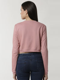 De Moza Ladies Dusty Pink full sleeve Sweat Shirt - De Moza (4334472298559)