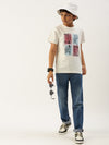 PIPIN Boys Printed T-shirt Offwhite