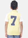 Kids - Boys Printed Half Sleeve T-Shirt Dusty Yellow