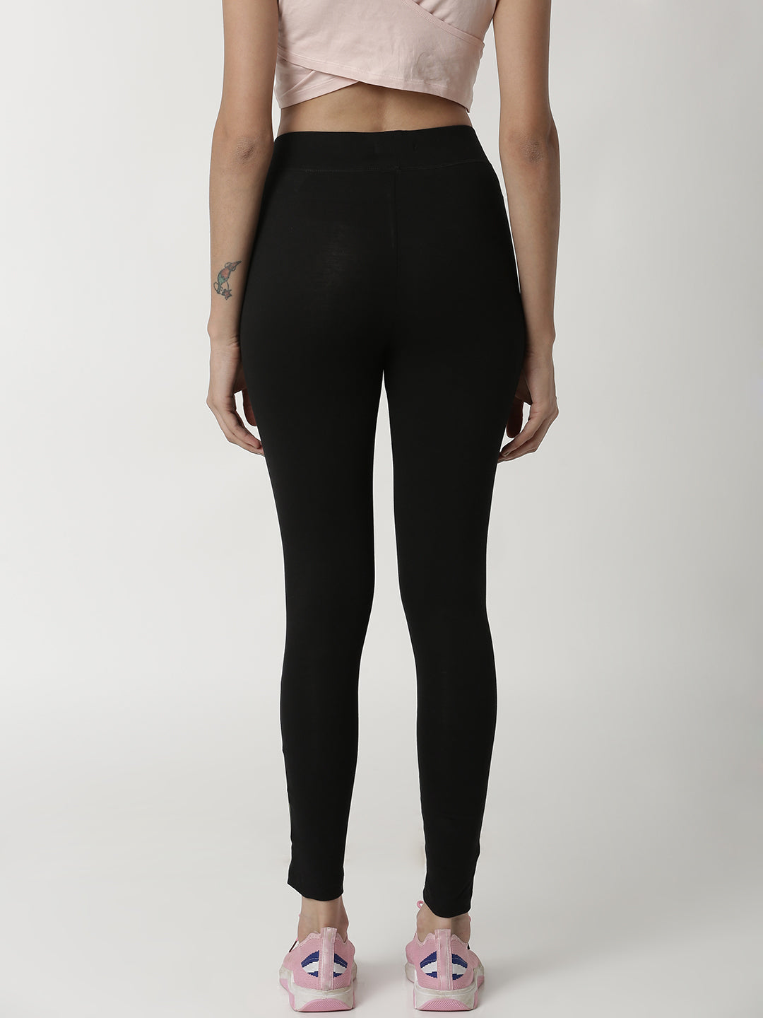 De Moza Women's Ankle Length Leggings Black - De Moza (4359019987007)