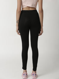 De Moza Women's Ankle Length Leggings Black - De Moza (4359019987007)