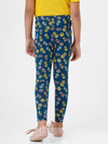 De Moza Kids - Girls Ankle Length Printed Leggings Cotton Poseidon - De Moza