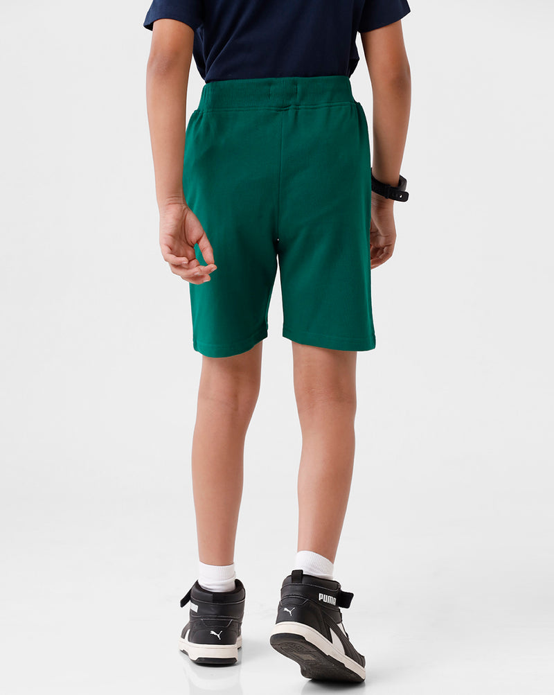 Kids - Boys Printed Shorts Bottle green