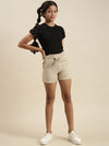 Kids - Girls Printed Shorts Sand