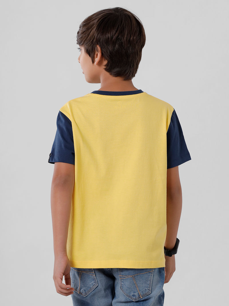 PIPIN Boys Printed T-shirt Yellow