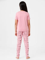 Kids – Girls Printed Pyjama Set Pink Nectar