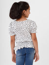 Kids - Girls Printed Top White
