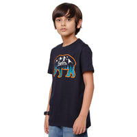 Pack of 2 Pipin Boys T-shirt Blue Melange & Dark Navy Blue